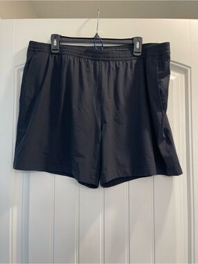 Southern Tide Shorts Mens 2XL Classic Black Rip Channel Swim Trunks Zip Pockets